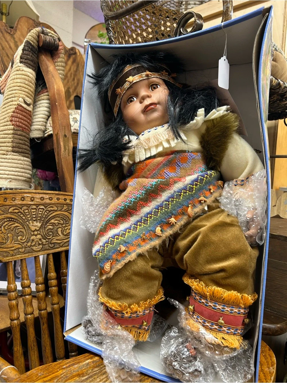 Vintage Cathay Collection / Cathay Depot Collection Native-Inspired Baby Doll